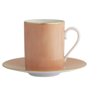 Haviland Parlon Lexington Salmon Tall Cup & Saucer