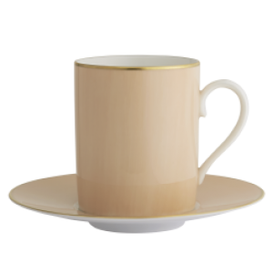 Haviland Parlon Lexington Vanilla Tall Cup & Saucer