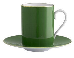 Haviland Parlon Lexington English Green Tall Cup & Saucer