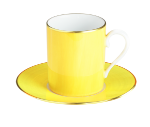Haviland Parlon Lexington Citron Tall Cup & Saucer