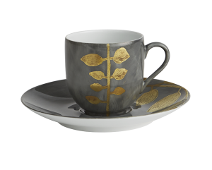 Haviland Parlon Daphne Ardoise Coffee Cup & Saucer