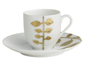 Haviland Parlon Daphne White Coffee Cup & Saucer