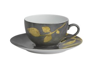 Haviland Parlon Daphne Ardoise Tea Cup & Saucer