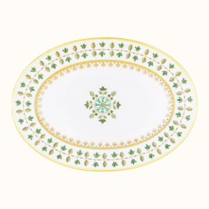 Haviland Parlon  Matignon Green Oval Platter Large