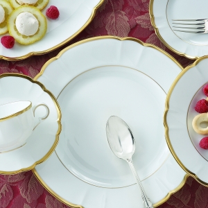 Haviland Parlon  Colette Gold Five Piece Place Setting