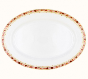 Haviland Parlon  Syracuse Rose Oval Platter Small
