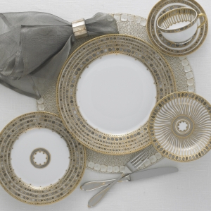 Haviland Parlon  Syracuse Taupe Five Piece Place Setting