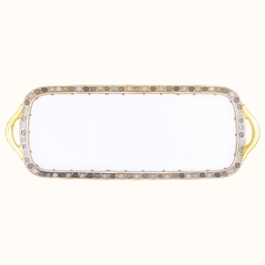 Haviland Parlon  Syracuse Taupe Rectangular Sandwich Tray