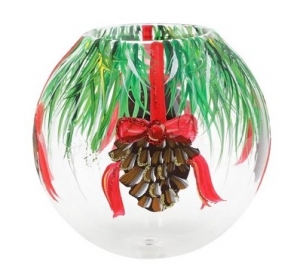 Vietri Illuminare Holiday Pinecones Votive