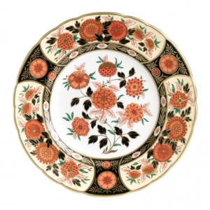 Royal Crown Derby Imari Accents Antique Chrysanthemum Accent Plate