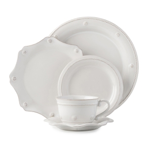 Juliska Berry & Thread Classic Whitewash 5pc Set w/Tea Cup