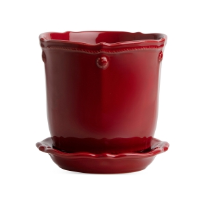 Juliska Berry & Thread Ruby Planter & Saucer - 5.25"