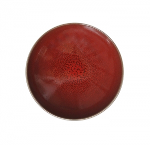 Jars Tourron Cerise/Red Dessert Plate - 7.8"