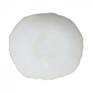 Jars Plume Perle/White Presentation Plate -  11.4"