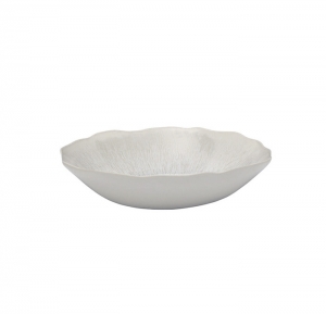 Jars Plume Perle/White Soup Plate -  8.3"