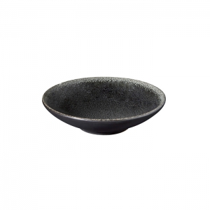 Jars Tourron Celeste/Black Soup Plate - 7.48"