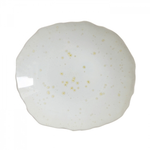 Jars Plume Nacre/White Presentation/Plate - 10.4"