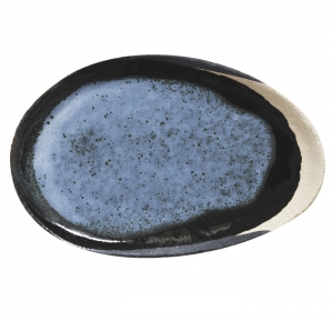 Jars Wabi Awa/Blue Oval Platter - 14.7"