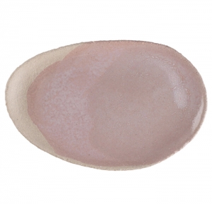 Jars Wabi Rose/Pink Oval Platter - 14.7"