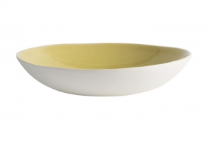 Jars Maguelone Genet/Yellow Pasta Plate Deep - 8.9"