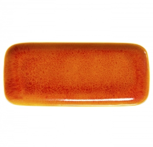 Jars Tourron Orange Platter / Cake Dish - 12.9"