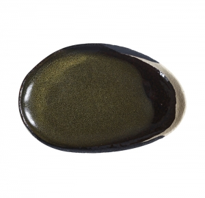 Jars Wabi Seidou/Green Platter/Oval Dish - 9.45"