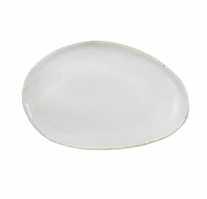Jars Wabi Blanc/White Platter/Oval Dish - 9.45"