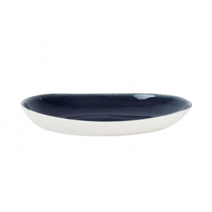 Jars Maguelone Bleu Nuit/Blue Platter/ Oval Dish - 8.5"