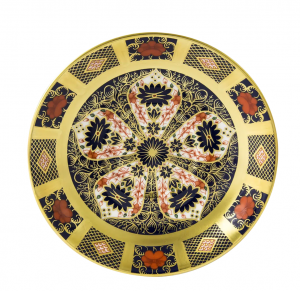 Royal Crown Derby Old Imari Solid Gold Band Breakfast Saucer
