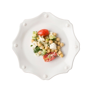 Juliska Berry & Thread Whitewash Scallop Dessert/Salad Plate - 9"