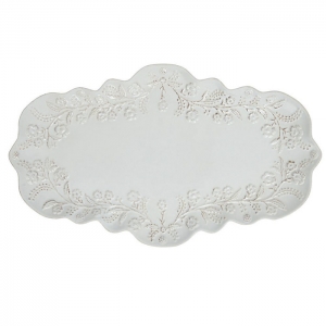 Juliska Berry & Thread Whitewash Thistle Tray - 16"
