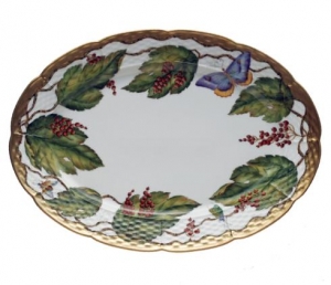 Anna Weatherley Wildberry Red Oval Platter