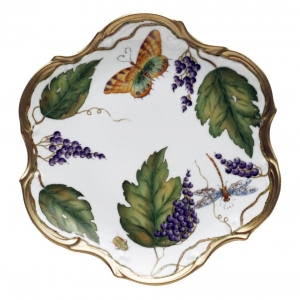 Anna Weatherley Wildberry Lavender Flat Salad/Dessert Plate