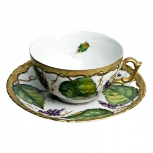 Anna Weatherley Wildberry Lavender Tea Cup & Saucer