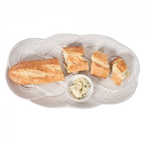 Juliska Le Panier Mystic Knot Whitewash Hostess Tray - 15"