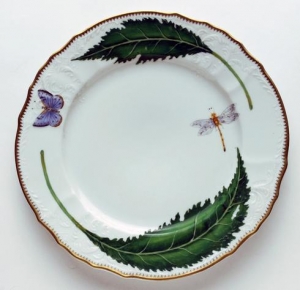 Anna Weatherley Green Leaf Dinner Plate