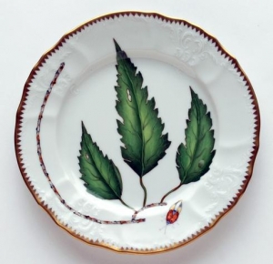 Anna Weatherley Green Leaf Salad Plate