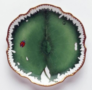 Anna Weatherley Green Leaf Bread & Butter Plate