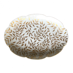 Royal Limoges Olivier Gold Oval Platter - Large