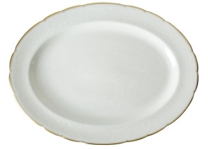 Royal Crown Derby Darley Abbey Pure Gold Oval Platter - Large