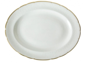 Royal Crown Derby Darley Abbey Pure Gold Oval Platter - Small