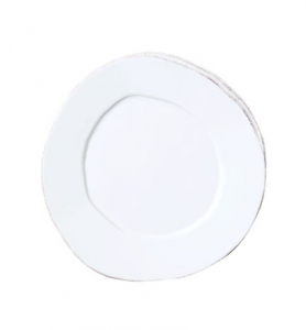 Lastra White Salad Plate