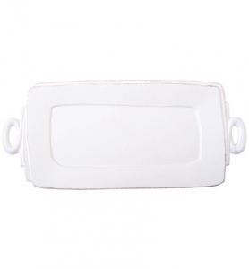 Lastra White Handled Rectangular Platter