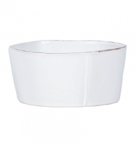 Lastra White Medium Serving Bowl