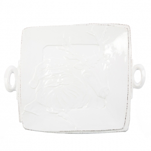 Vietri Lastra Winterland Vietri Lastra Winterland Handled Square Platter