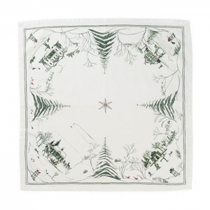 Juliska Country Estate Winter Frolic Evergreen Napkin - Set/4