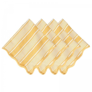 Juliska Cabana Stripe Napkin - Sunshine - Set 4