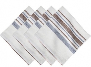 Juliska Danish Stripe Napkin Set/4 - Taupe
