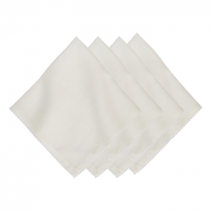 Juliska Berry Scallop Napkin Set/4 - White