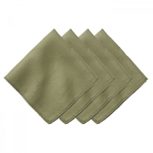 Juliska Berry Scallop Sage Napkin - Set/4